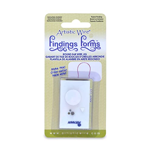 Artistic Wire Findings Forms, Round Ear Wire Jig, 1 pc