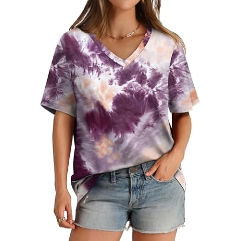 Aokosor Womens Casual V Neck T-Shirt Cover