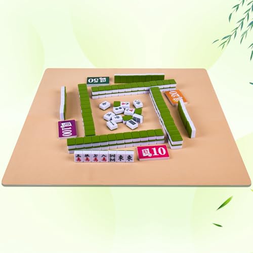 QYMZKA Chinese 1.25" (32MM) Small Green Mahjong Set with Blue Vinyl Case by QYMZKA - Image 5