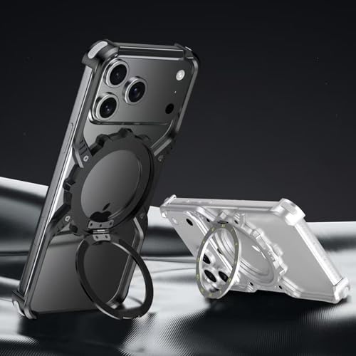 Coque iPhone 14 orange à anneau magnétique idéale pour regarder vos vidéos en mains libres