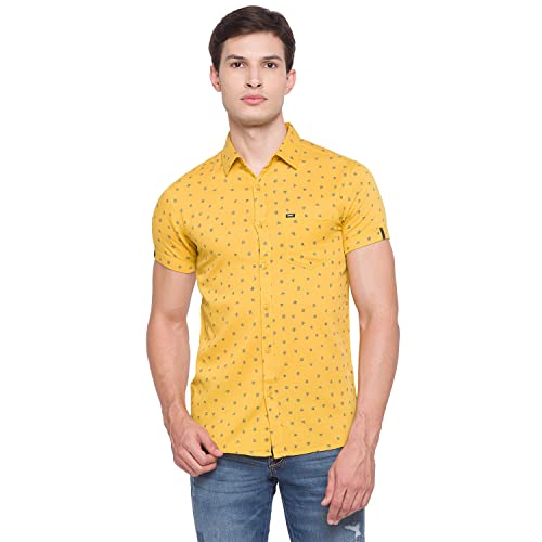 Image of Spykar Men's Printed Slim Fit Shirt