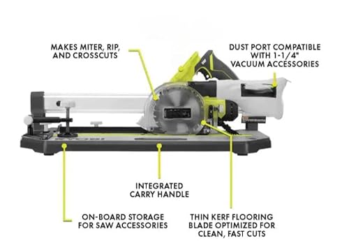 PGC21B Fits For RYOBI 18V 5.5in. Cordless Flooring Saw with Blade (Tool Only) - Thumbnail 2