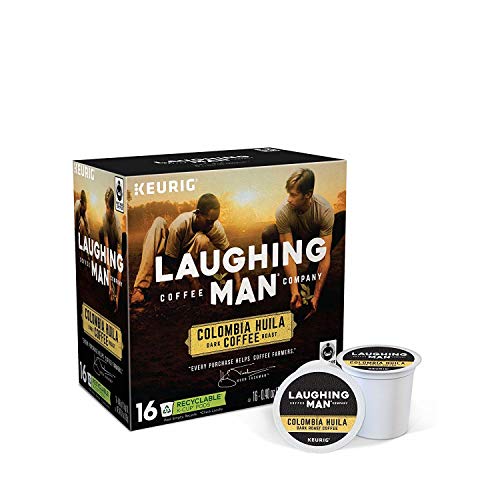 Laughing Man Colombia Huila Coffee Single-Serve K-Cups For Keurig Brewers, 16 Count #TOP1
