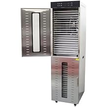 TECHTONGDA 40 Layers Commercial Food Dehydrator Dryer Stainless Steel Air Dry Machine Fruit Vegetable Pet Meat 220V