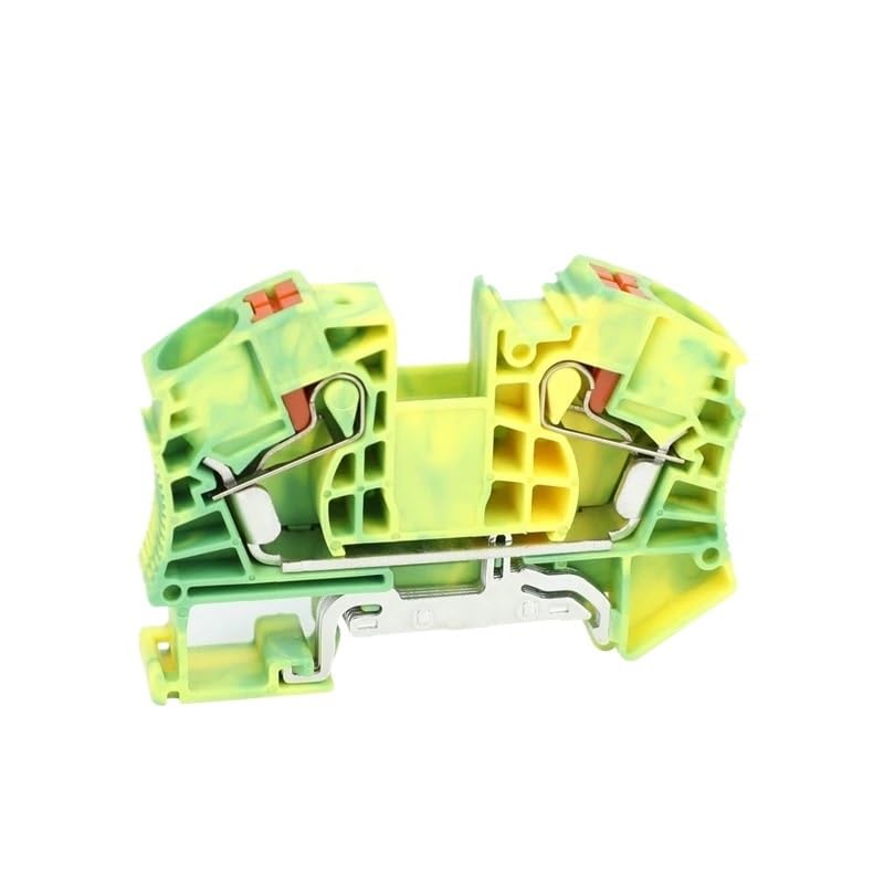 Morsettiera per guida modulare di terra PT16-PE | Connettore per cavo elettrico da 16 mm², terminali push-in di messa a terra(5 Pcs)