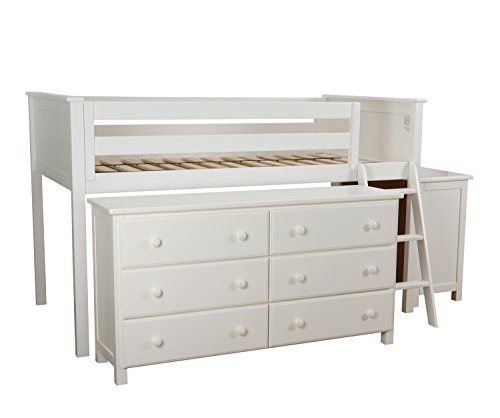 Plank & Beam Loft, Twin, White #TOP5
