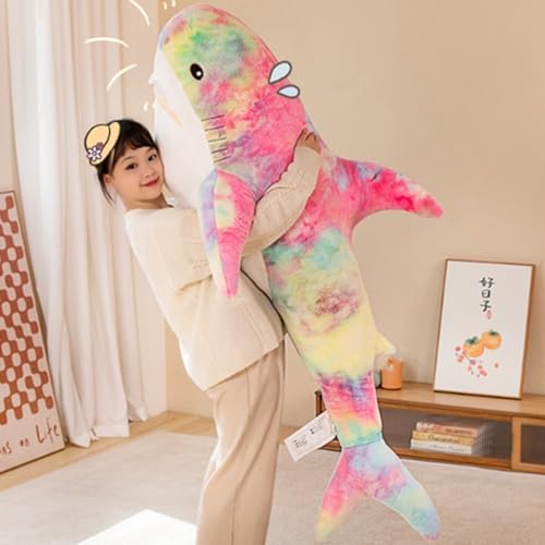 OUKEYI Simulation Great Whale Shark Plush Toy 80cm/31”, Realistic Stuffed Animal Cute Whale Shark Plush, Soft Great Whale Shark Plush Toy Home Decoration Toys, Gift for Kids (Pink) image 4