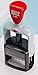 2000 Plus® Self-Inking Date and 4 Phrase Stamp, Blue/Red