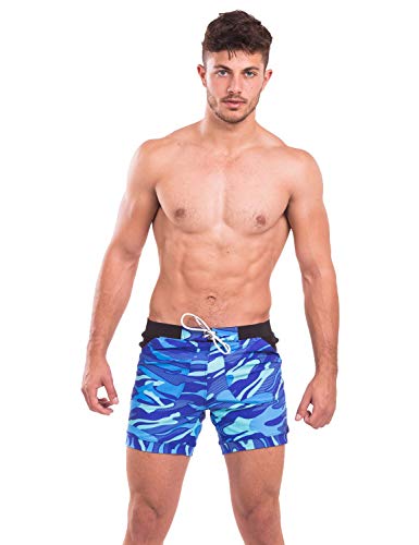 Taddlee Men Swimwear Swimsuits Flower Print Surf Board Boxer Shorts Trunks Long2