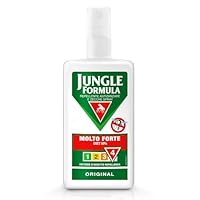 Jungle Formula Molto Forte Spray Repellente antizanzare - Fino a 9 ore di protezione - Zanzare, zecche, insetti aggressivi - Deet 50% - Condizioni estreme, viaggi tropicali e zone infestate - 75 ml