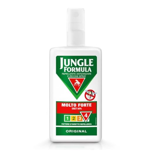 Jungle Formula Molto Forte Spray Repellente antizanzare - Fino a 9 ore di protezione - Zanzare, zecche, insetti aggressivi - Deet 50% - Condizioni estreme, viaggi tropicali e zone infestate - 75 ml