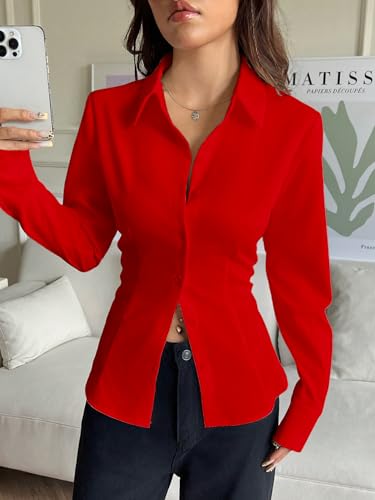 Image of Aahwan Women Polyester Modern Fit Yellow Solid Front Button Long Sleeve Casual Shirt