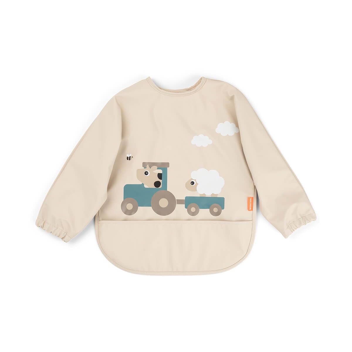 Done by Deer Baby Lätzchen mit Ärmeln - Ärmellätzchen für Baby und Kleinkind 6-18 Monate - Lange Ärmel - mit Auffangtäschchen - Zweifach Verstellbarer Verschluss - OEKO-TEX-Zertifiziert