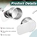 Leyndo 10 Pieces Jumbo Slide Under Stainless Steel Cup Holder Poker Table Slide in Cup Holders for Casino Poker Table, Work Desk and Boats, Rv Cars Trucks(3.5 Inch)