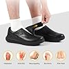 FitVille Extra Wide Diabetic Leather Shoes for Men Dress Shoes Casual Slip On Oxfords Loafers for Swollen Feet, Jet Black, 9.5, X-Wide #4