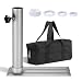 Yeshom Portable All Metal Flag Pole Wheel Stand Tailgate Tire Mount 25ft 20ft Telescopic Flagpole Holder