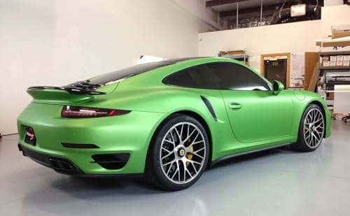 Image of WALLMATE Matt Metallic Apple Green Car Sticker Self Adhesive Bubble Free Vinyl Wrap for Car, Scooty, Cycle, Bike and Other Vihicle Interior & Exterior Decoration (Apple Green, 20X84 in)