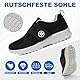 Bigzagger Diabetiker Schuhe Herren Damen Extra Weit mit Klettverschluss Orthopädische Schuhe mit Memory Foam Sohle Nahtloser Ultraleicht Gesundheitsschuhe für Geschwollene Füße