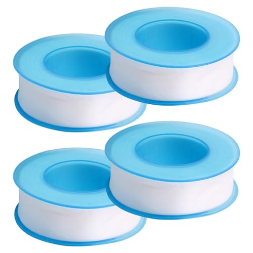 POHOVE 4 PCS Plumbers Tape, 15-16m Thread Seal Tape Industrial Sealant to Preven-t Leakage of Pipes, Shower Head and Sewers