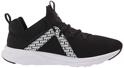 Image of PUMA Men's Enzo 2 Running Shoe, Black-High Risk Red White, 11.5