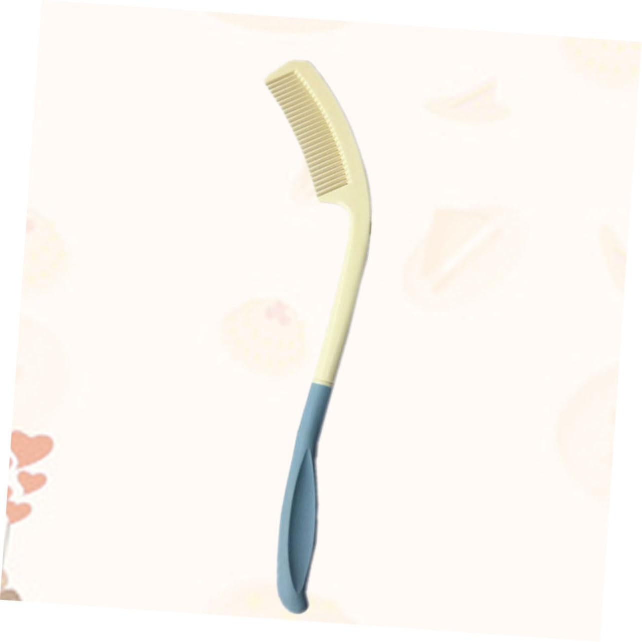 Healeved 3piezas Peine De Mango Curvado De Plástico Para Mayores y Discapacidad Peine Ergonómico Ligero y Resistente Para Tipo De Cabello