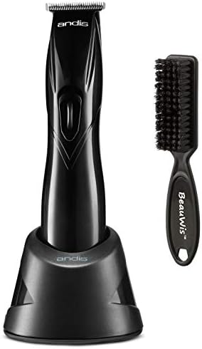 Andis Slimline Pro Li T-Blade Trimmer Black #32475 with BeauWis Blade Brush