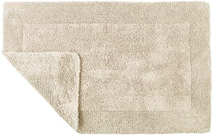 Allure Heavyweight Reversible Bath Mat, 100% Cotton, Super soft, Washable, Large Size 53cm x 85cm (Cranberry)