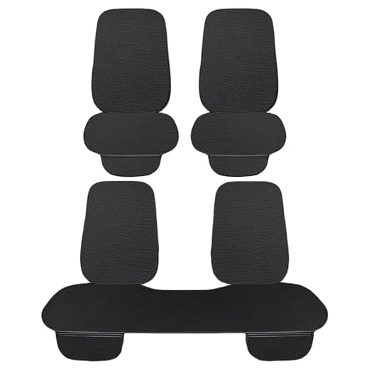Susy Shop Coprisedile + Coprischienale Universale Auto, Protezione Sedili, Protector Comfort Cuscino Per Interni (Nero 7 Pezzi (Seduta+Schienale))