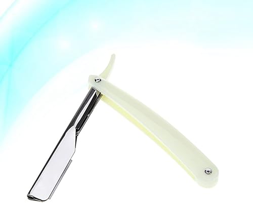 Miniatura 8 de Beavorty Maquinillas de afeitar de peluquería suministros de peluquería recta maquinilla de afeitar plegable sin hoja para hombres suministros de