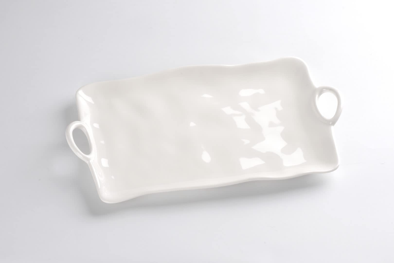 Pampa Bay Ivy, Large Platter, White, 17.5" x 9.5" x 1.75"