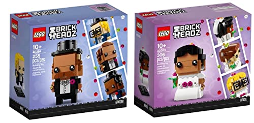Con 255 pezzi e alto più di 8 cm (3 pollici), questo sposo LEGO costruibile si abbina perfettamente con la corrispondente sposa LEGO BrickHeadz (40383) o in coppia!