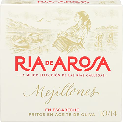 Conserva Ria De Arosa Ortiz Rias De Arosa Mussels in Escabache Sauce Fired in Olive Oil