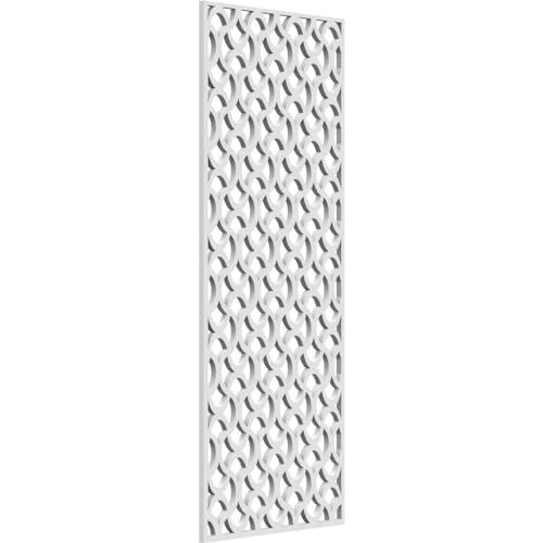 Image of 11 3 /8 inchW x 29 3 /8 inchH x 3 /8 inchT Resort Decorative Fretwork Wall Panels in Architectural Grade PVC
