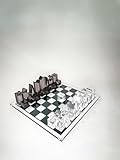 Luxury Acrylic Chess Set, Sophisticated Stylish Design, Multiple Colors Available (Clear/Gray-Smoke)