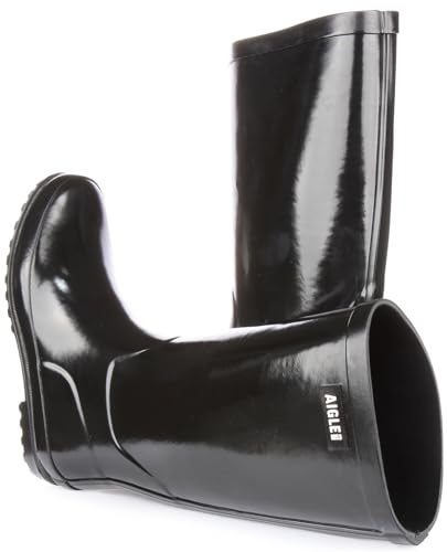 Aigle Eliosa Damen Regenstiefel, schwarz, 39 EU