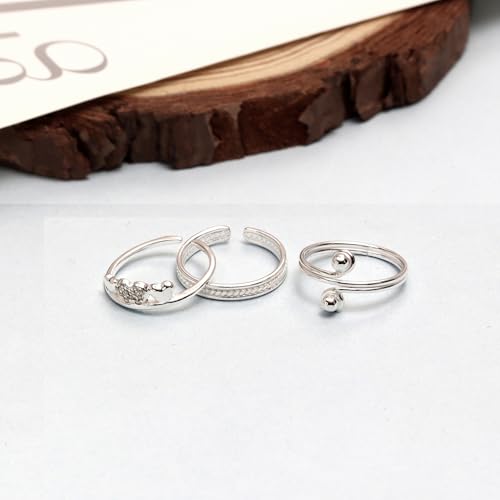 Anillos para dedo del pie LeCalla ajustables en plata evitan rozaduras 4