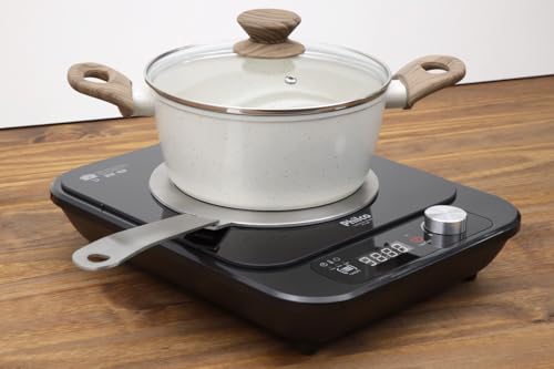 Adaptador Chapa Para Fogão De Indução Aço Inox Resistente 14cm Diâmetro Aceita Qualquer Tipo De Pane
