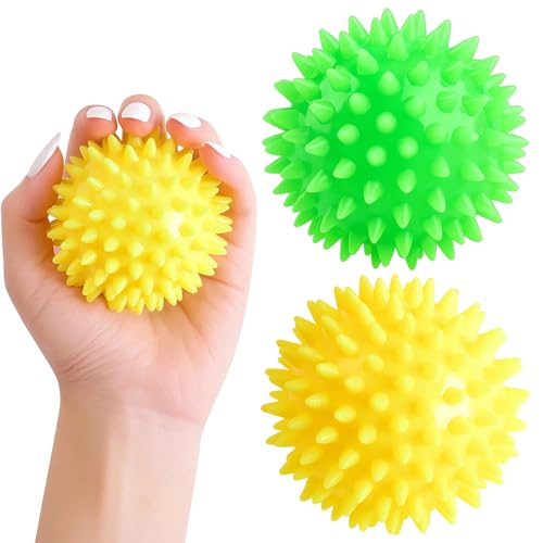 2 Stück Massage Ball, Igelball Weich, Massagebälle Faszienball, Massageball Rücken, für Rücken Beine Füße Hände, Lindert Stress, Geschenke, Geschenke für Freunde und Kollegen