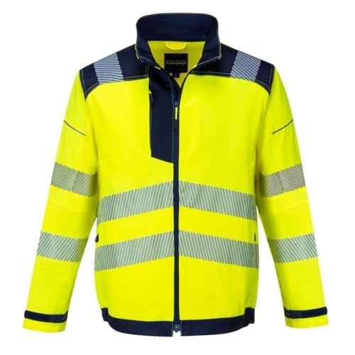 Portwest T500 PW3 Veste de Travail Haute Visibilité Jaune/Noir, M