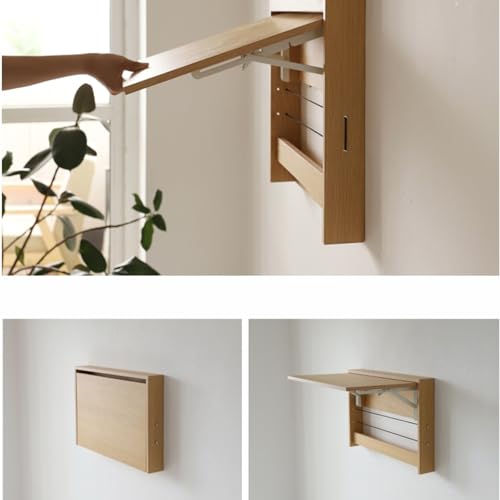 Bureau mural pliable gain de place pour optimiser les petits studios et cuisines
