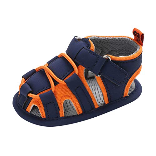 Baby Toddler Boys Bind Sandals, ? Beyonds Hollow Out Shoes Soft Sole Anti-Slip Infant Summer Outdoor Shoes Newborn First Walker Crib Shoes Sneaker Loafers