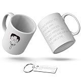 The Office Merchandise Coffee Mug and Keychain, The Office Quote Fine Gift for The Office TV Show Fans, Coworker or Friend, Dwight Maxim
