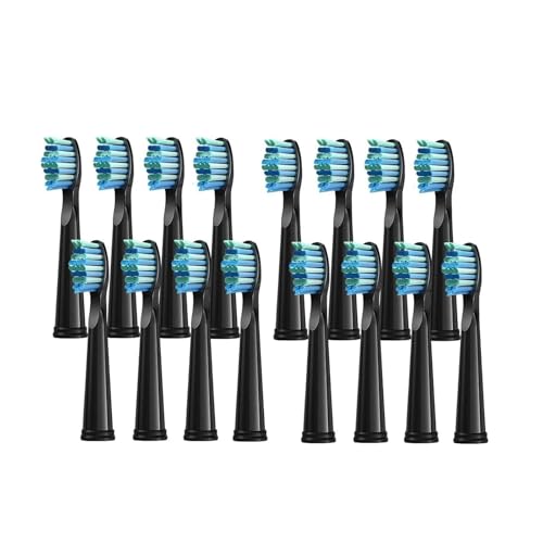 UDNDASBE �݊���������܂� �d�����u���V�w�b�h Dupont �u���V�l�ߑւ��p �������u���V�w�b�h 3/4/8/12/16�Ή�(16 Pcs black)