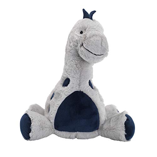 Lambs & Ivy Baby Dino Blue/Gray Plush Dinosaur Stuffed Animal Toy Plushie- Spike #TOP1