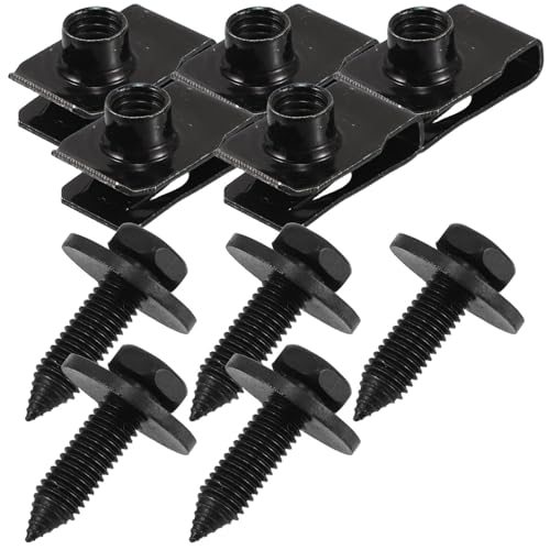 Clips metálicos en U M8 para solucionar holguras y fijar el parachoques del coche fácilmente