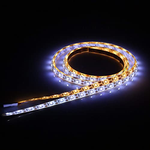 Tiras Led Usb Tira de luces LED USB, de Vangonee, color blanco frío, CC 5 V, 1 m, impermeable, 3528 SMD, 60 LED, tira de luces con mando a...
