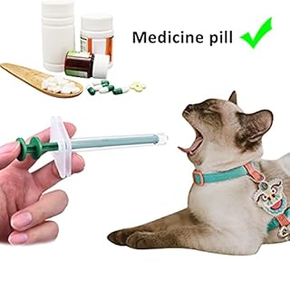 Kare & Kind 3X Pet Pill Feeder - Medicine Dispenser Tool - Syringe Popper for Tablet, Pill, Capsules - Use for Water, Milk Formula, Powder - Ideal for Kittens, Puppies, Dogs, Cats, Newborn Animals