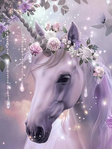 Peinture Diamant Adulte Animaux : créez votre tableau licorne 5D pour décorer le salon