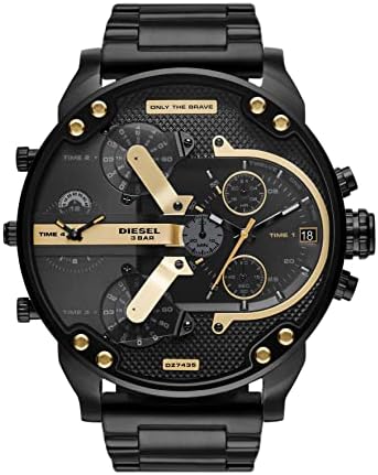 Diesel Men's Mr. Daddy Chronograph, 57 mm Case Size, Stainless Steel Watch
