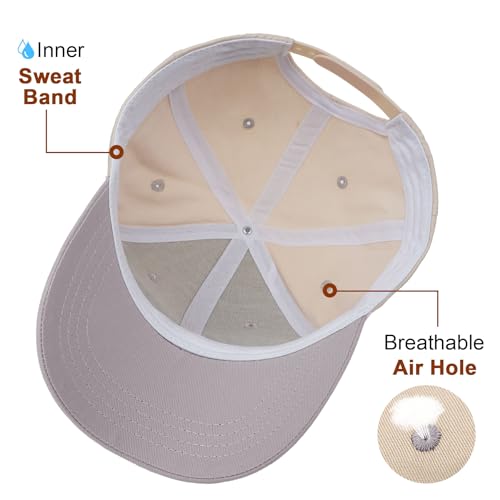 Image of Mommin Trucker Hat for Women, Vintage Two-Tone mom hat with Mommin 3D Embroidery, New Mom Gifts Mothers Day Outfits